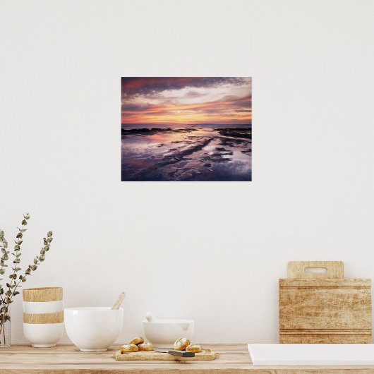 Californië, San Diego, Sunset Cliffs, Sunset 1 Poster (Keuken)