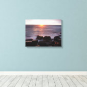 Californië, San Diego, Sunset Cliffs, Sunset 2 Canvas Afdruk (Insitu (Houten vloer))