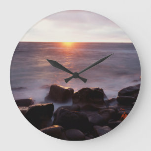 Californië, San Diego, Sunset Cliffs, Sunset 2 Grote Klok