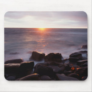 Californië, San Diego, Sunset Cliffs, Sunset 2 Muismat