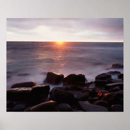 Californië, San Diego, Sunset Cliffs, Sunset 2 Poster (Voorkant)