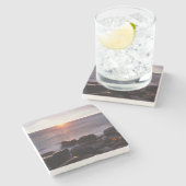 Californië, San Diego, Sunset Cliffs, Sunset 2 Stenen Onderzetter (Zijkant)