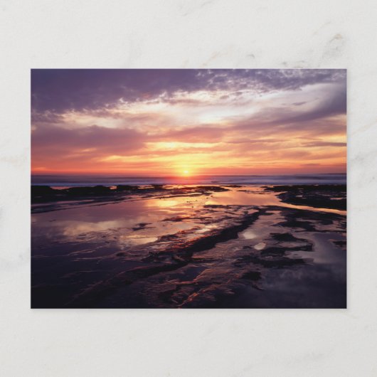 Californië, San Diego, Sunset Cliffs, Sunset 3 Briefkaart (Voorkant)