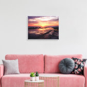 Californië, San Diego, Sunset Cliffs, Sunset 3 Canvas Afdruk (Insitu (Woonkamer))