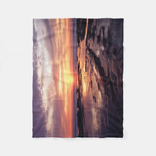 Californië, San Diego, Sunset Cliffs, Sunset 3 Fleece Deken (Voorkant)