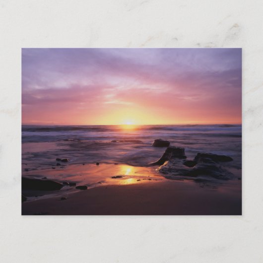 Californië, San Diego, Sunset Cliffs, Sunset 4 Briefkaart (Voorkant)