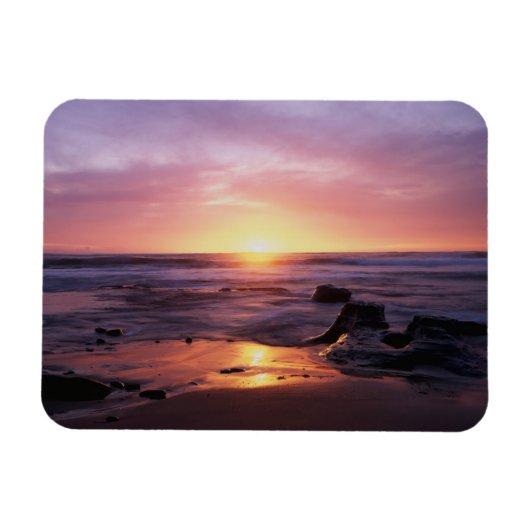 Californië, San Diego, Sunset Cliffs, Sunset 4 Magneet (Horizontaal)