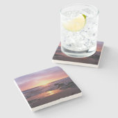 Californië, San Diego, Sunset Cliffs, Sunset 4 Stenen Onderzetter (Zijkant)