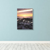 Californië, San Diego, Sunset Cliffs, Sunset 6 Canvas Afdruk (Insitu (Houten vloer))