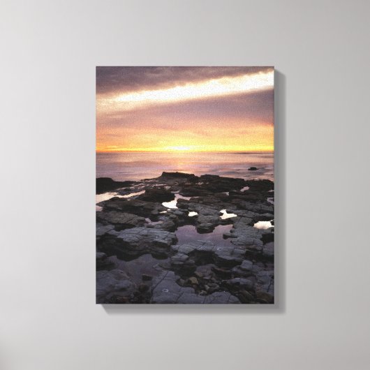 Californië, San Diego, Sunset Cliffs, Sunset 6 Canvas Afdruk (Voorkant)