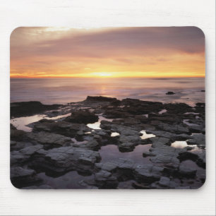 Californië, San Diego, Sunset Cliffs, Sunset 6 Muismat