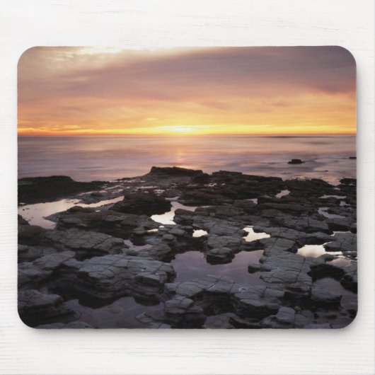 Californië, San Diego, Sunset Cliffs, Sunset 6 Muismat (Voorkant)