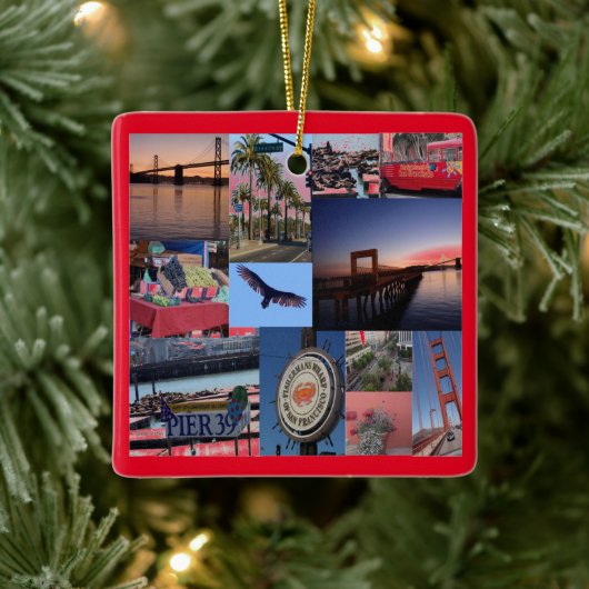 Californië - San Francisco Keramisch Ornament (Boom)