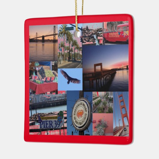 Californië - San Francisco Keramisch Ornament (Links)