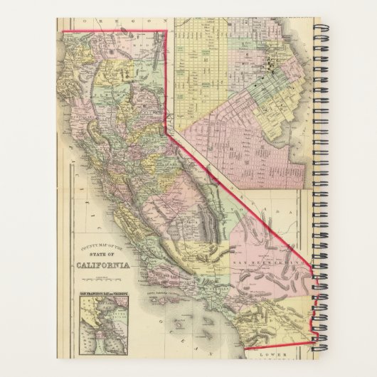 Californië, San Francisco Planner (Achterkant)