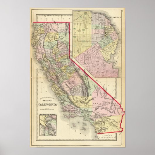 Californië, San Francisco Poster (Voorkant)