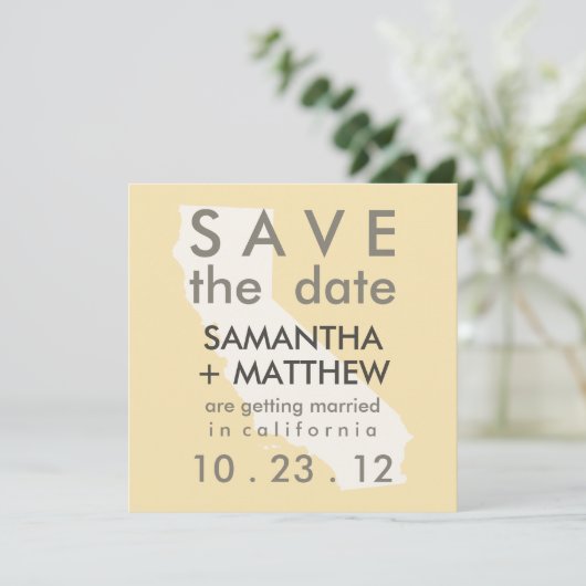 Californië Save the Date Kaarten (Staand voorkant)