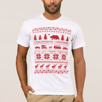 Californië Schattigee Lelijke Kersttrui Design T-s