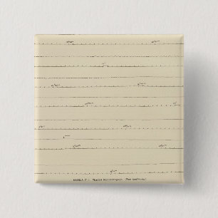 Californië Seismogrammen 4 Vierkante Button 5,1 Cm