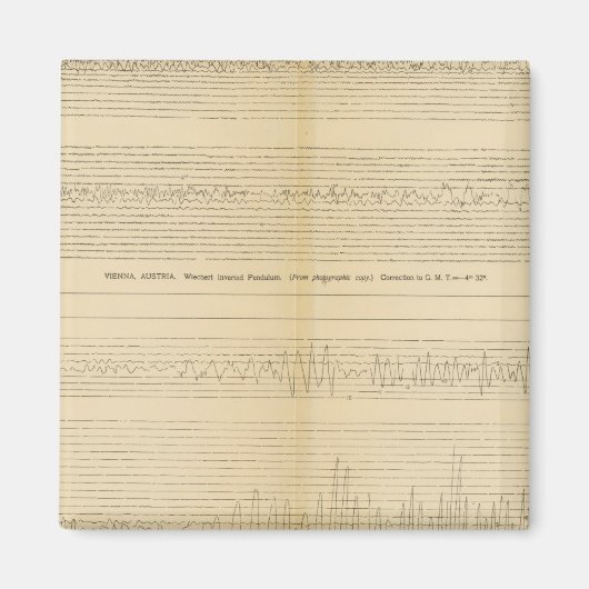 Californië Seismogrammen 9 Magneet (Voorkant)