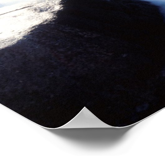 Californië, Sierra Nevada bergen, A waterval Poster (Hoek)