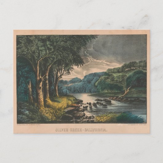  Californië Silver Creek Sierra Nevada Briefkaart (Voorkant)
