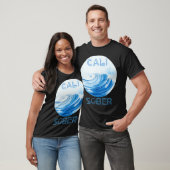 Californië Sober met Cool Surf Waves Cali T-shirt (Unisex)