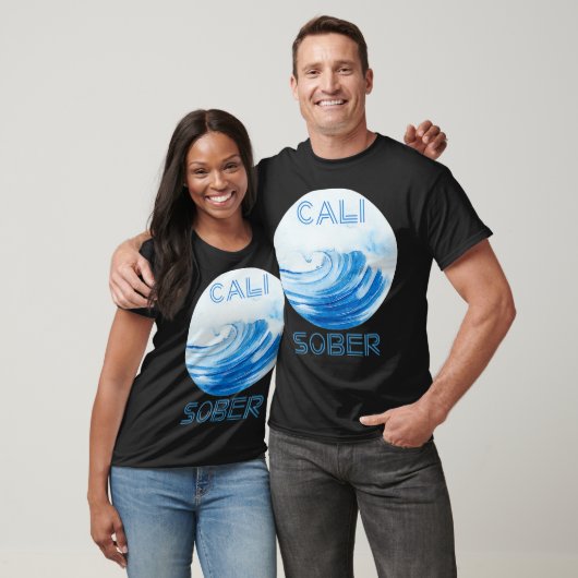 Californië Sober met Cool Surf Waves Cali T-shirt (Unisex)
