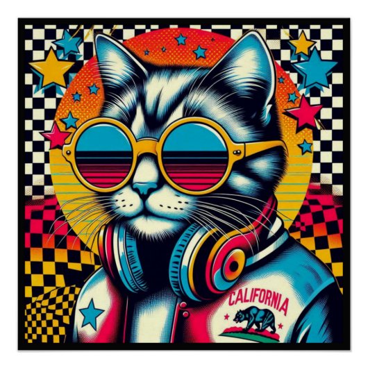 CALIFORNIË SPANGLED CAT 3 PERFECT POSTER (Voorkant)