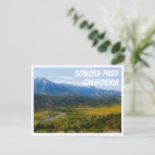 Californië SR 108 Sonora Pass Briefkaart (Staand voorkant)