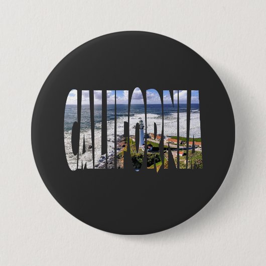 Californië staat ronde button 7,6 cm (Voorkant)