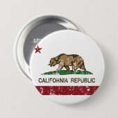 californië staatsburger ronde button 7,6 cm (Voorkant /achterkant)
