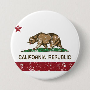 californië staatsburger ronde button 7,6 cm