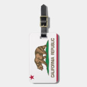 Californië (staatsvlag) bagagelabel (Voorkant verticaal)