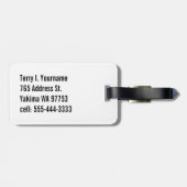 Californië (staatsvlag) bagagelabel (Achterkant horizontaal)