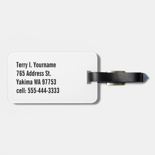 Californië (staatsvlag) bagagelabel (Achterkant horizontaal)