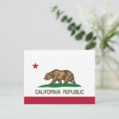 Californië (staatsvlag) briefkaart (Staand voorkant)