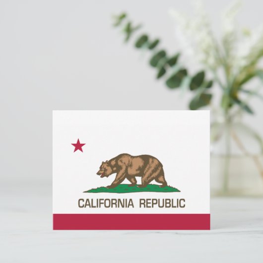 Californië (staatsvlag) briefkaart (Staand voorkant)