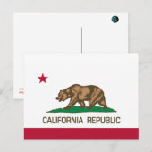 Californië (staatsvlag) briefkaart (Voorkant / Achterkant)