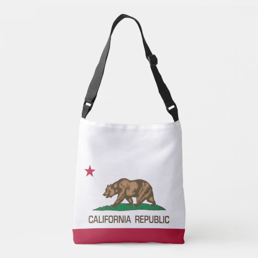 Californië (staatsvlag) crossbody tas (Achterkant)