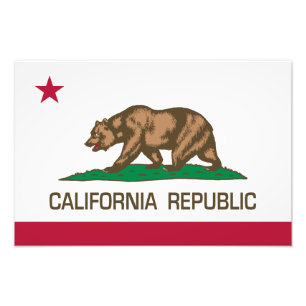 Californië (staatsvlag) foto afdruk