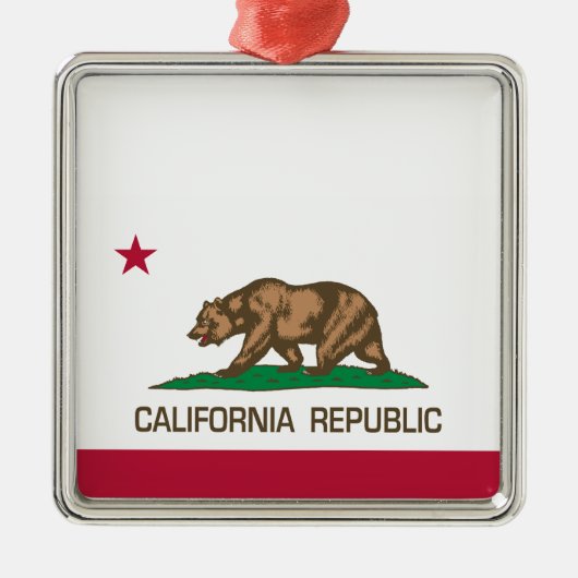 Californië (staatsvlag) metalen ornament (Voorkant)