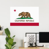 Californië (staatsvlag) poster (Thuiskantoor)