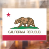 Californië (staatsvlag) raamsticker (Vel 2)