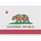 Californië (staatsvlag) sticker (Voorkant)