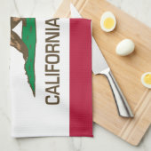 Californië (staatsvlag) theedoek (Quarter Fold)