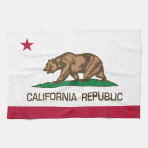 Californië (staatsvlag) theedoek