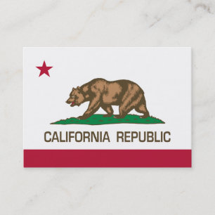 Californië (staatsvlag) visitekaartje