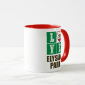 Californië State Flag Heart Elysian Park Mok (Voorkant rechts)