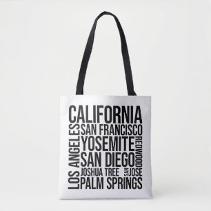 Californië steden Woordkunst - San Francisco Tote Bag